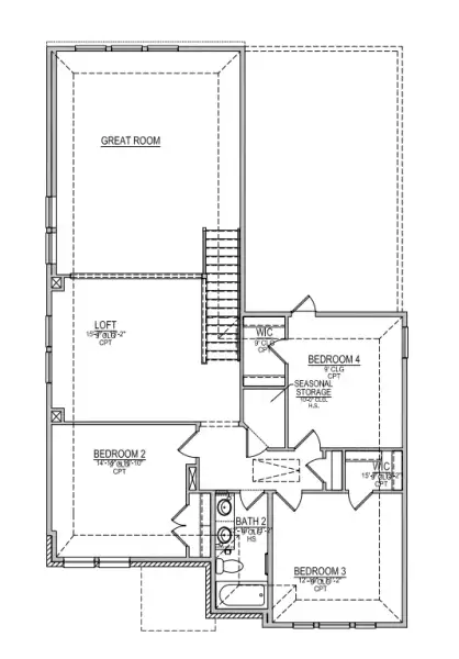 2D floor plan layout of this home in Bricewood, Helotes, TX (Image 4).