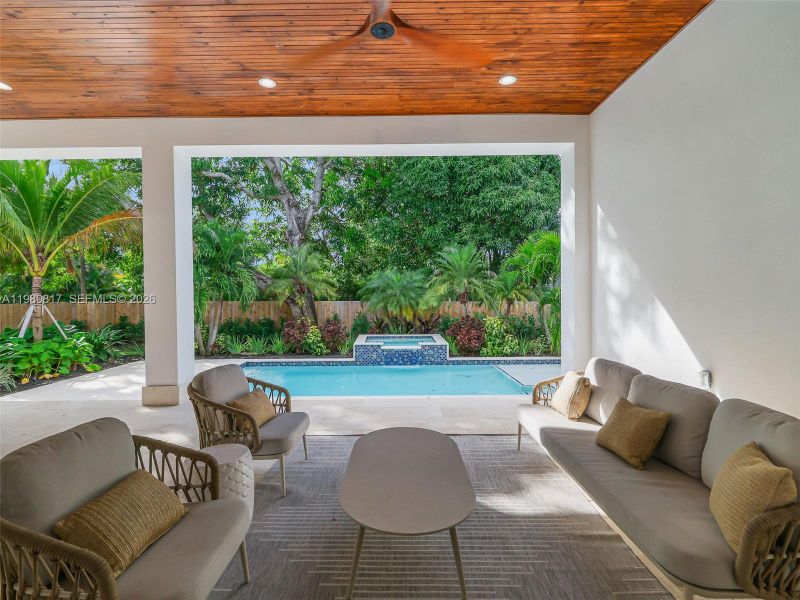 Exterior details and patio area of a home in , Biscayne Park (Image 33).
