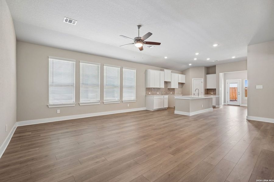 Spacious, unfurnished interior of a new home in Legendary Trails - Premier Series, Cibolo (Image 24). Spacious, unfurnished interior of a new home in Legendary Trails - Premier Series, Cibolo (Image 24).