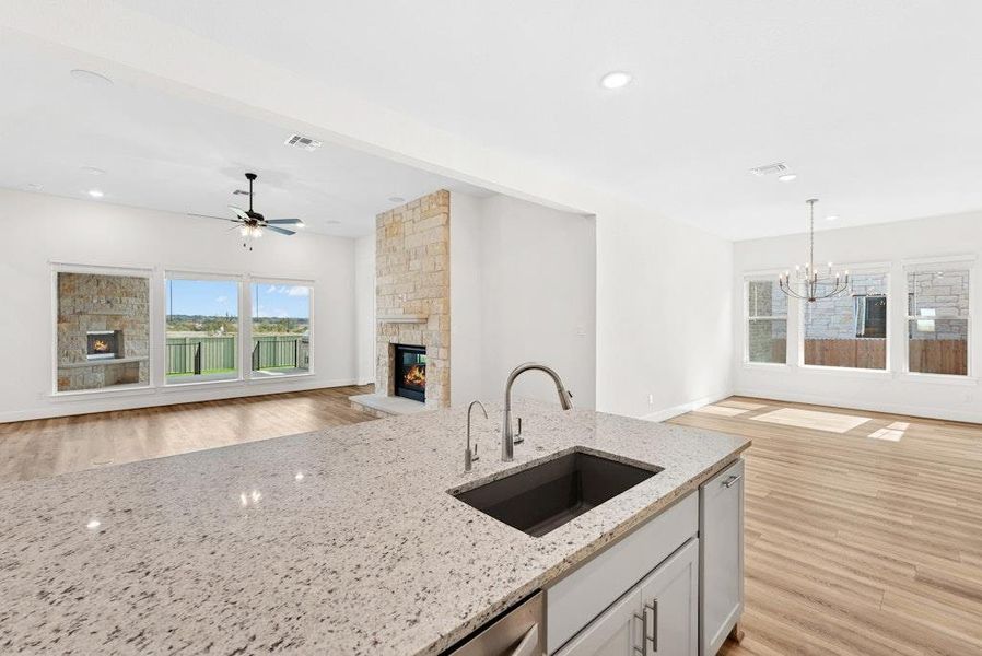Furnished interior view inside a new home in Santa Rita Ranch, Liberty Hill (Image 5).