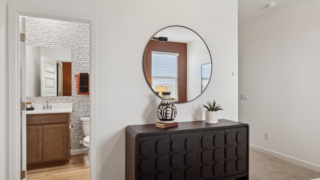 Representative furnished interior of a home built from the Courtland by D.R. Horton in Quail Ranch, San Tan Valley (Image 13).