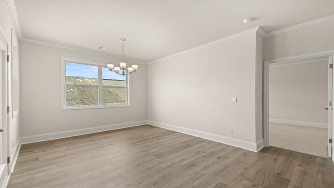 Spacious, unfurnished interior of a new home in Hamptons at Riverwood North, Dallas (Image 63).