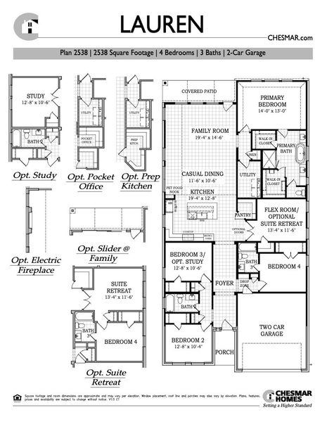 2D floor plan layout for the Lauren by Chesmar Homes in Village at Three Oaks, Seguin, TX (Image 1). 2D floor plan layout for the Lauren by Chesmar Homes in Village at Three Oaks, Seguin, TX (Image 1).