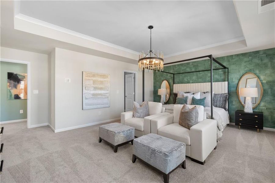 Furnished interior view inside a new home in Abbotts Crossing, Conyers (Image 21).