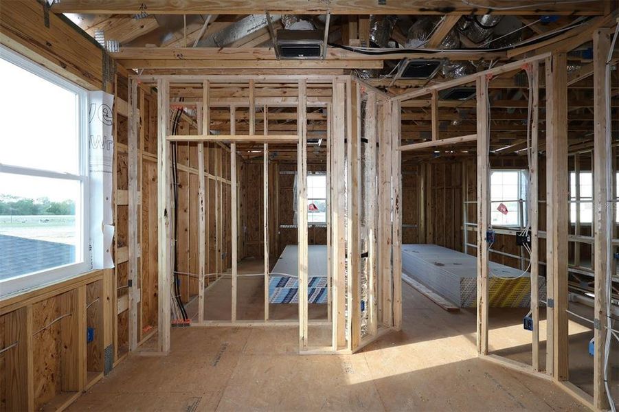 In-progress construction of a new home in Center Lake on the Park, St. Cloud, FL (Image 17).