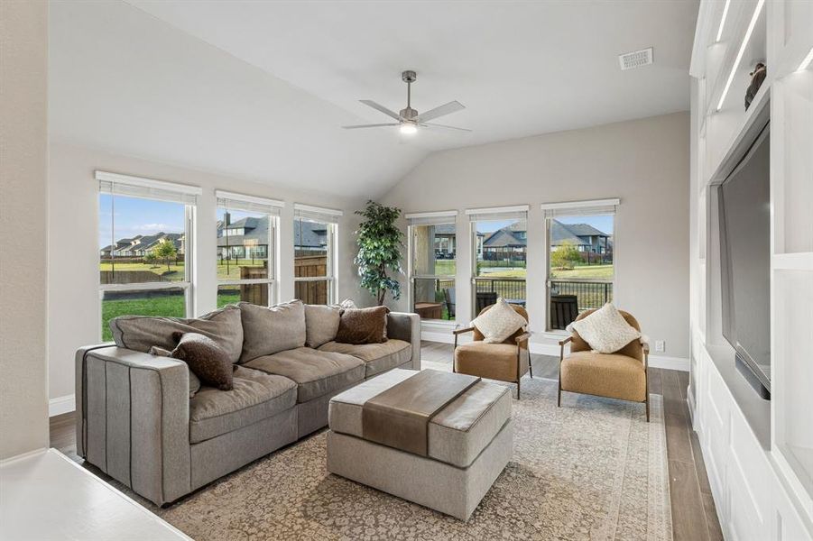Furnished interior view inside a new home in Devonshire, Forney (Image 11). Furnished interior view inside a new home in Devonshire, Forney (Image 11).