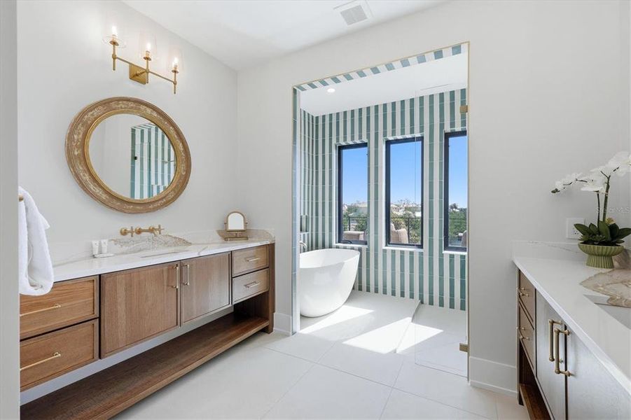 Furnished interior view inside a new home in , Anna Maria (Image 62).