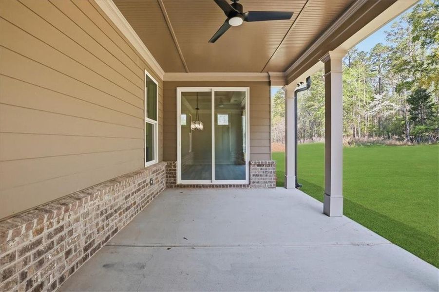 Exterior details and patio area of a home in , Hoschton (Image 3).