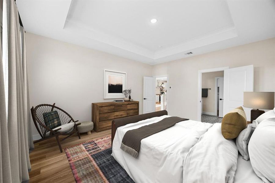 Furnished interior view inside a new home in Heritage Ranch, Sherman (Image 16). Furnished interior view inside a new home in Heritage Ranch, Sherman (Image 16).