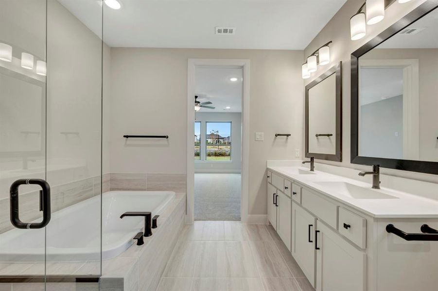 Furnished interior view inside a new home in Mantua Point Classics, Van Alstyne (Image 12).