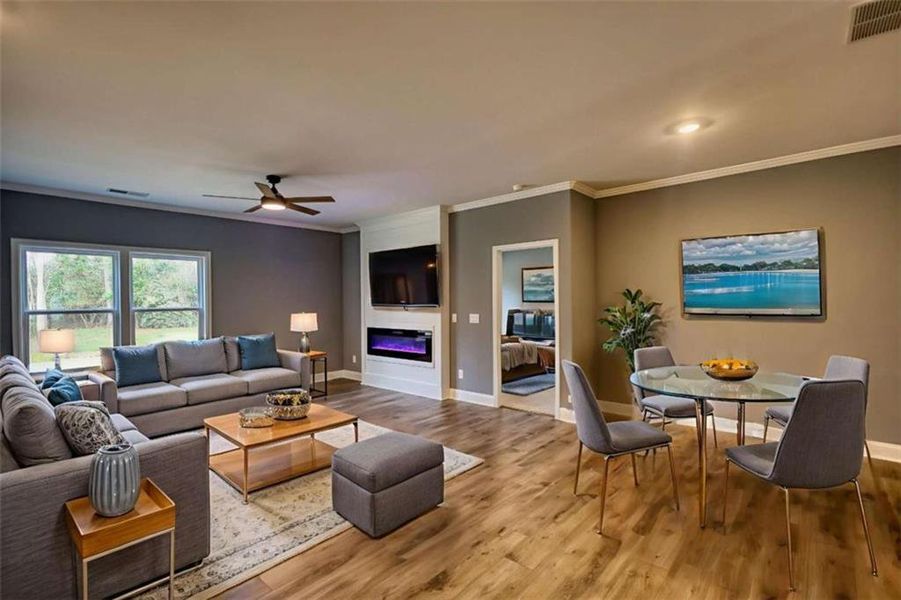 Furnished interior view inside a new home in , Madison (Image 6). Furnished interior view inside a new home in , Madison (Image 6).