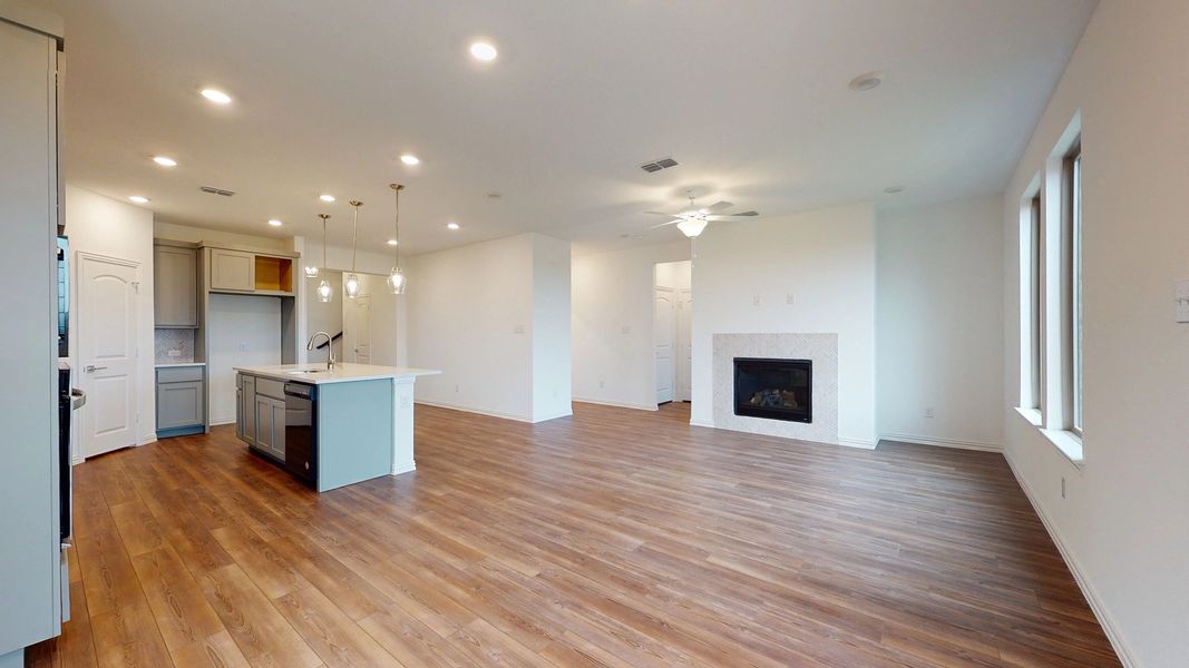 Representative unfurnished interior of a home built from the Sterling by Ashton Woods in Gateway Parks, Forney (Image 12).