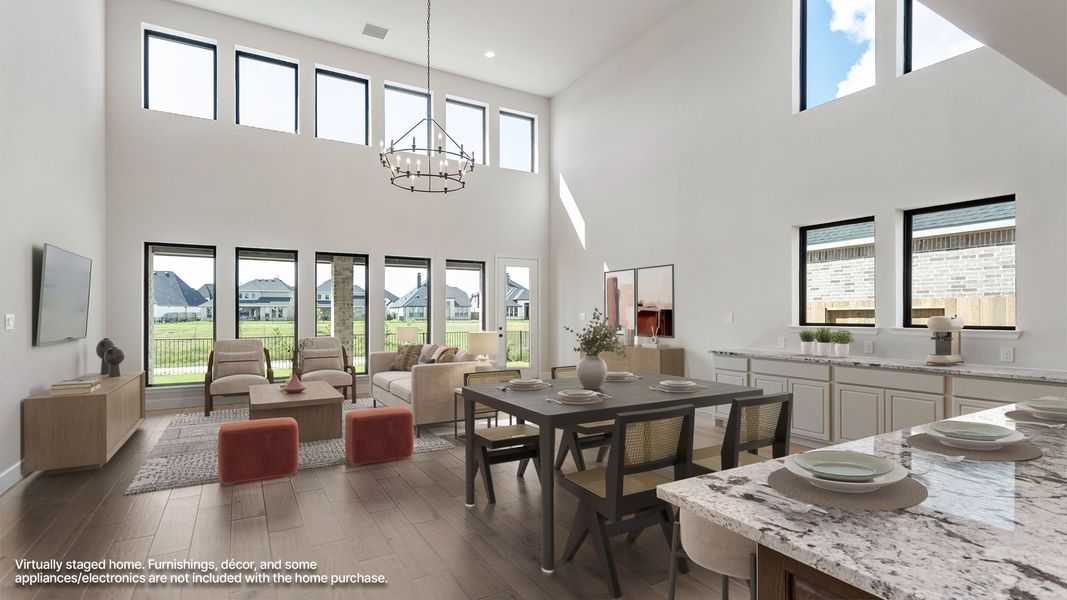 Furnished interior view inside a new home in Cross Creek West, Fulshear (Image 10).