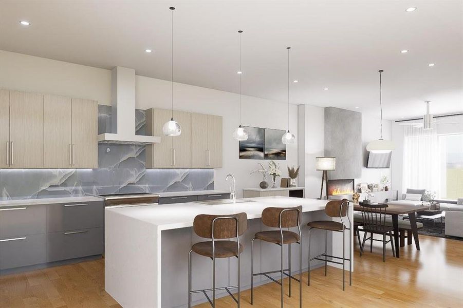 Furnished interior view inside a new home in , Dallas (Image 6). Furnished interior view inside a new home in , Dallas (Image 6).