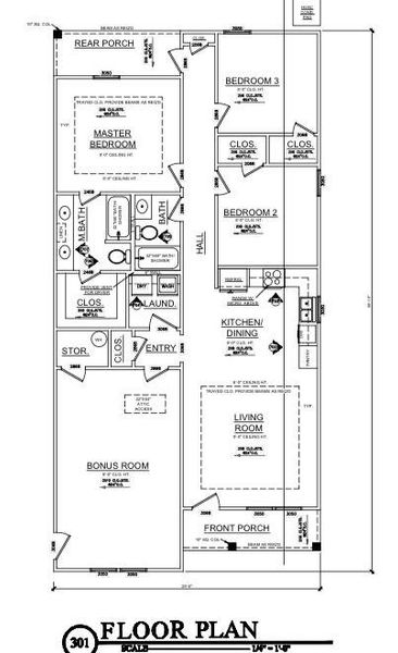 2D floor plan layout of this home in , Walterboro, SC (Image 3).