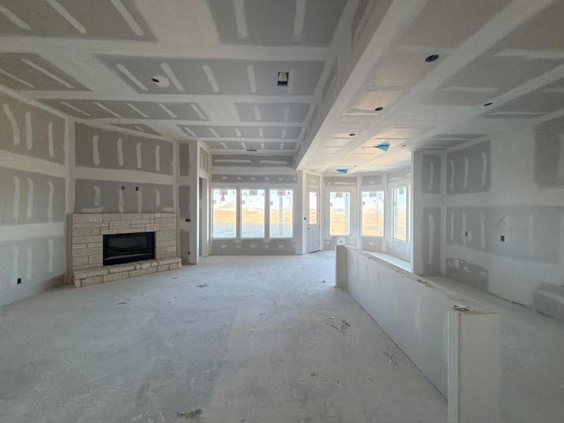 In-progress construction of a new home in Covenant Springs, Springtown, TX (Image 3).