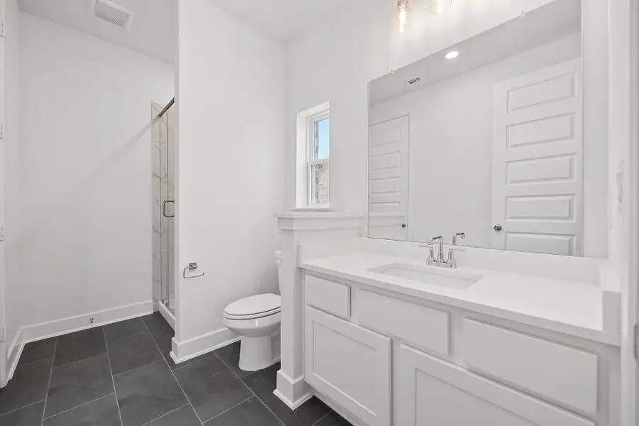 Furnished interior view inside a new home in Lakeside at Tessera - 60', Lago Vista (Image 7).