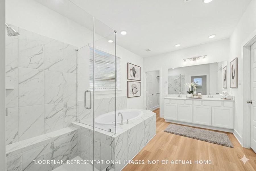 Furnished interior view inside a new home in Hallimore Ranch, Rosenberg (Image 14).