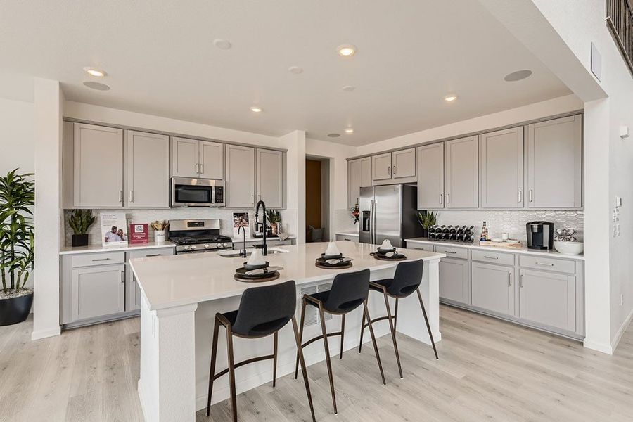 Representative furnished interior of a home built from the Ridgway by Taylor Morrison in The Fields at Looking Glass Town Collection, Parker (Image 6).
