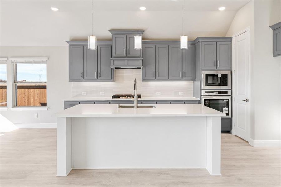 Furnished interior view inside a new home in Creekview Meadows, Pilot Point (Image 15).