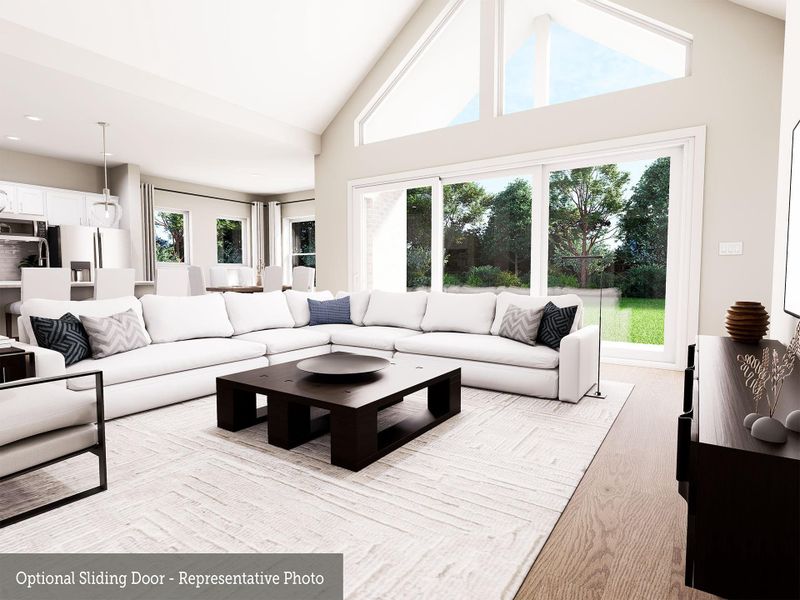 Furnished interior view inside a new home in The Woodlands Hills 70’, Willis (Image 11).