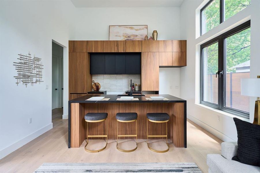 15 ft ceilings - Custom Cabinetry