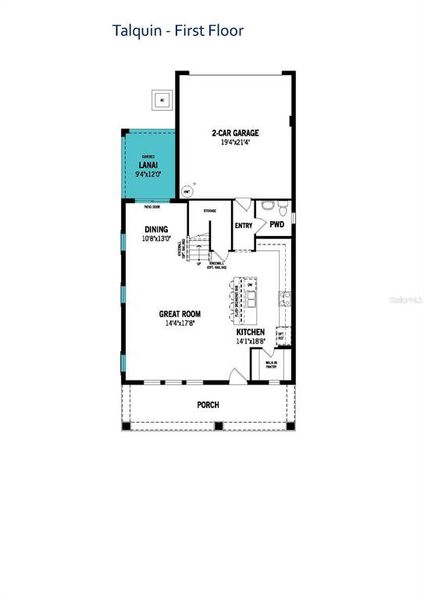 2D floor plan layout of this home in Rainwood, Groveland, FL (Image 2). 2D floor plan layout of this home in Rainwood, Groveland, FL (Image 2).
