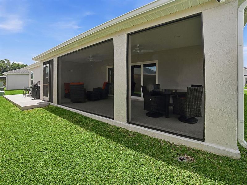 Exterior details and patio area of a home in , The Villages (Image 26). Exterior details and patio area of a home in , The Villages (Image 26).