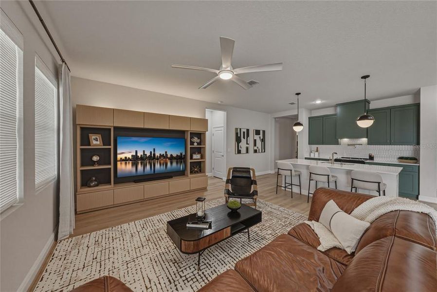 Furnished interior view inside a new home in , San Antonio (Image 34).