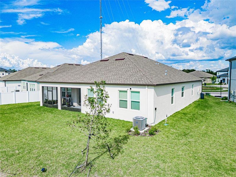 Exterior details and patio area of a home in Triple Creek: The Executives, Riverview (Image 2).