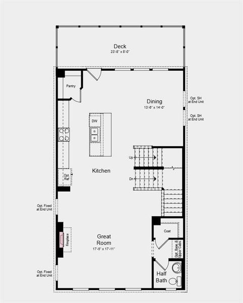 2D floor plan layout of this home in Dreycott, Lawrenceville, GA (Image 5).