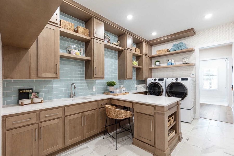 Representative Laundry Room/Craft Room - some options shown