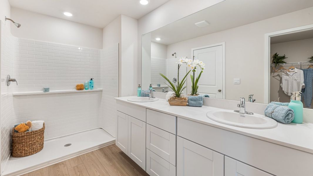 Furnished interior view inside a new home in Coral Bay - Express & Tradition, Fort Myers (Image 13).