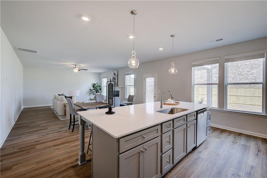 Furnished interior view inside a new home in Burchwood, Stockbridge (Image 10).