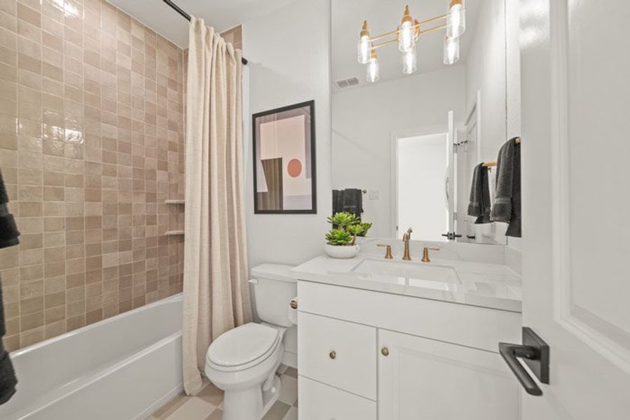 Furnished interior view inside a new home in Meridiana 40', 65', Manvel (Image 31).