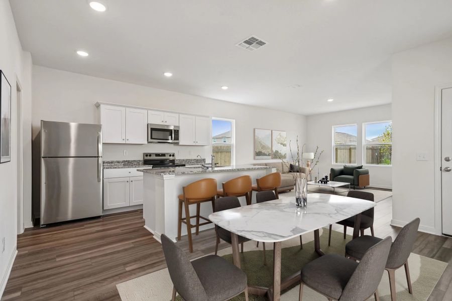 Representative furnished interior of a home built from the Barnard by Starlight Homes in The Wilder, Adkins (Image 7).