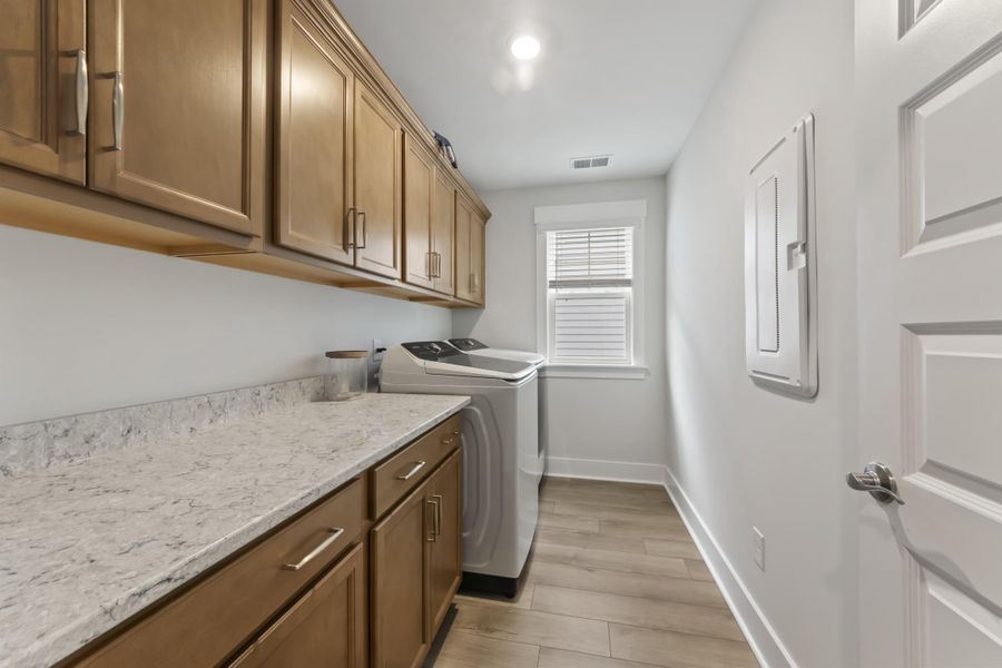 Furnished interior view inside a new home in Cordgrass Landing, Johns Island (Image 38).