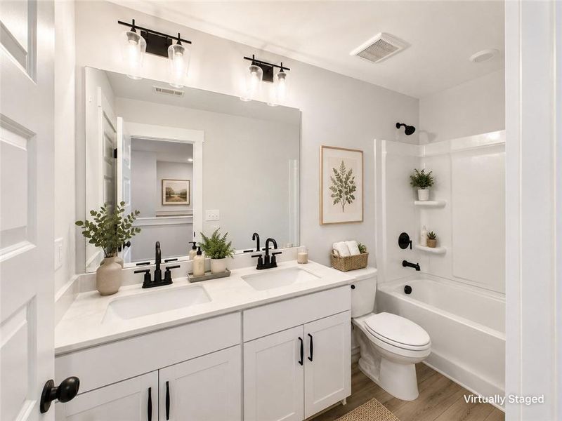 Furnished interior view inside a new home in , Hoschton (Image 25).