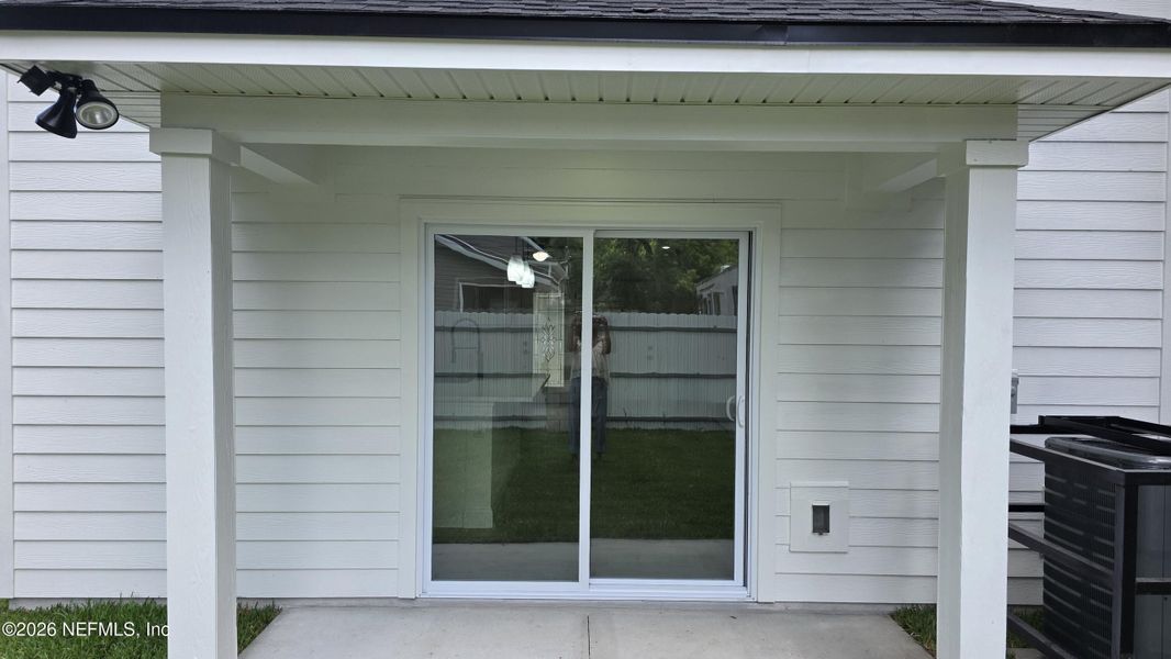 Exterior details and patio area of a home in , Jacksonville (Image 1). Exterior details and patio area of a home in , Jacksonville (Image 1).