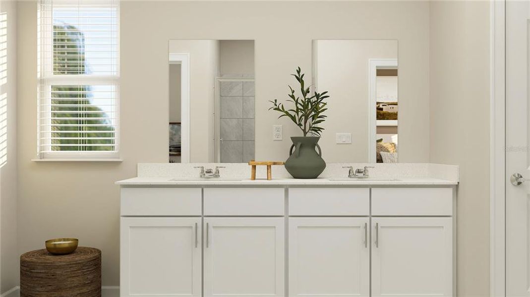 Furnished interior view inside a new home in The Glades at Crossprairie, St. Cloud (Image 8).
