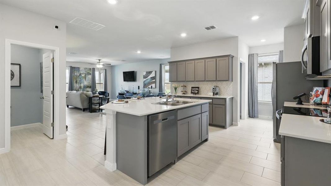 Furnished interior view inside a new home in Terra Trace, Fort Worth (Image 14).
