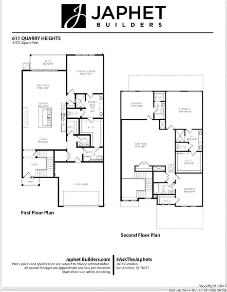 2D floor plan layout of this home in , San Antonio, TX (Image 2). 2D floor plan layout of this home in , San Antonio, TX (Image 2).