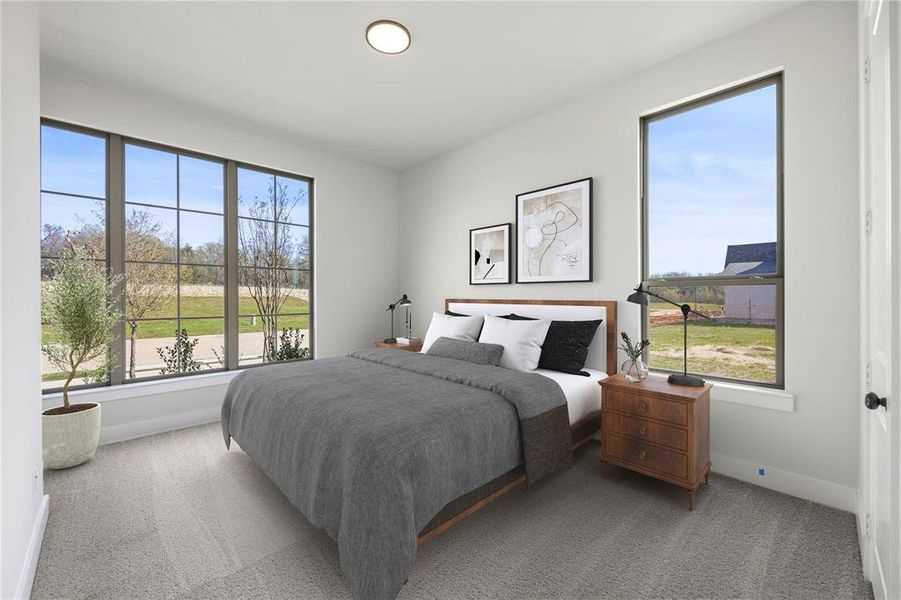 Furnished interior view inside a new home in Chatham Reserve, Providence Village (Image 21).