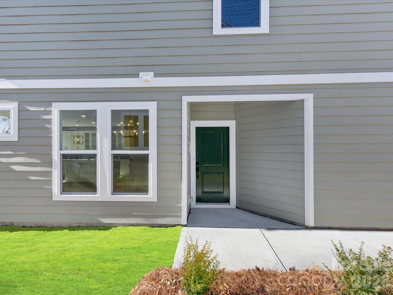 Exterior details and patio area of a home in Westview Towns, Waxhaw (Image 4).