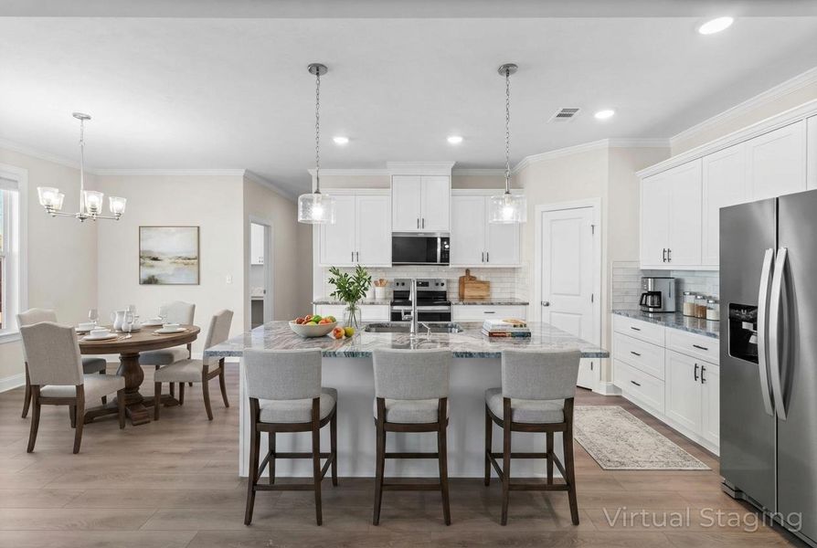 Furnished interior view inside a new home in Tillery Park, Grovetown (Image 8). Furnished interior view inside a new home in Tillery Park, Grovetown (Image 8).