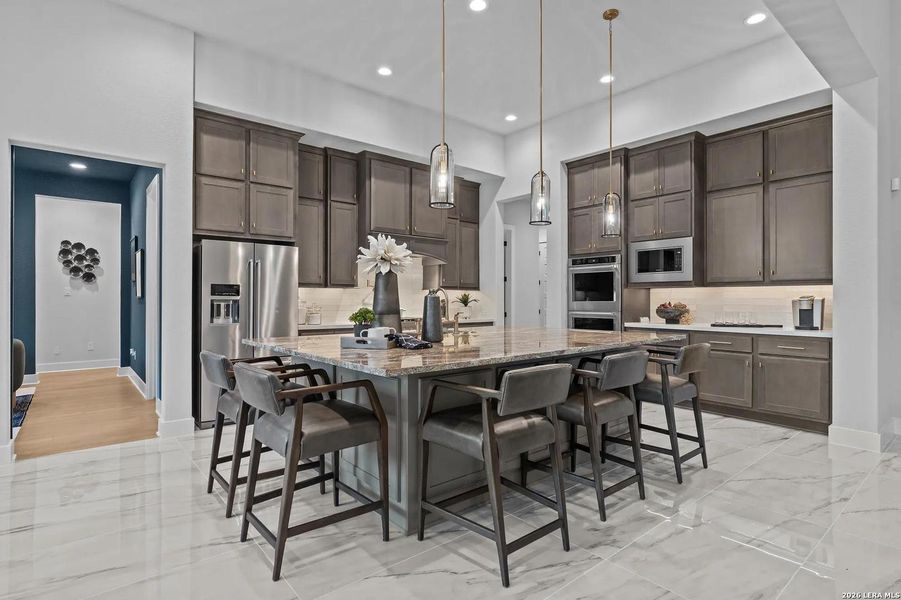 Furnished interior view inside a new home in Shavano Highlands, San Antonio (Image 10).