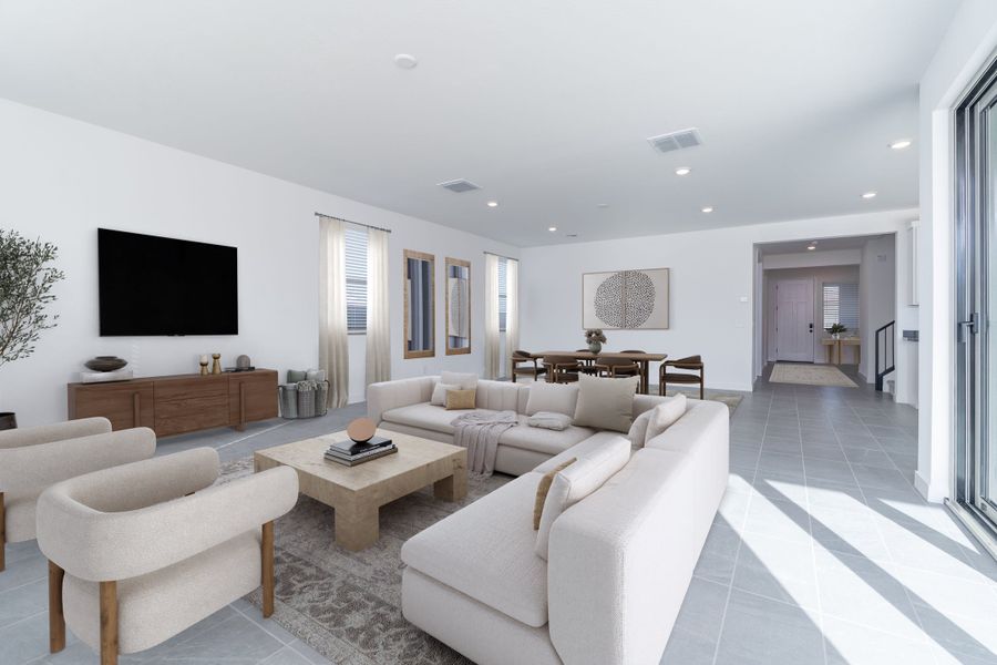 Furnished interior view inside a new home in Terraza, San Tan Valley (Image 6).