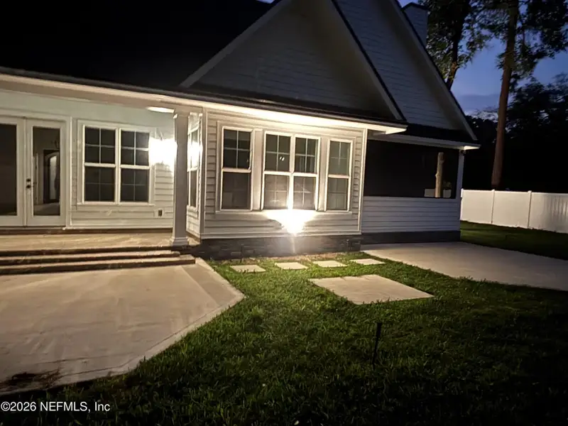 Exterior details and patio area of a home in , Jacksonville (Image 36).