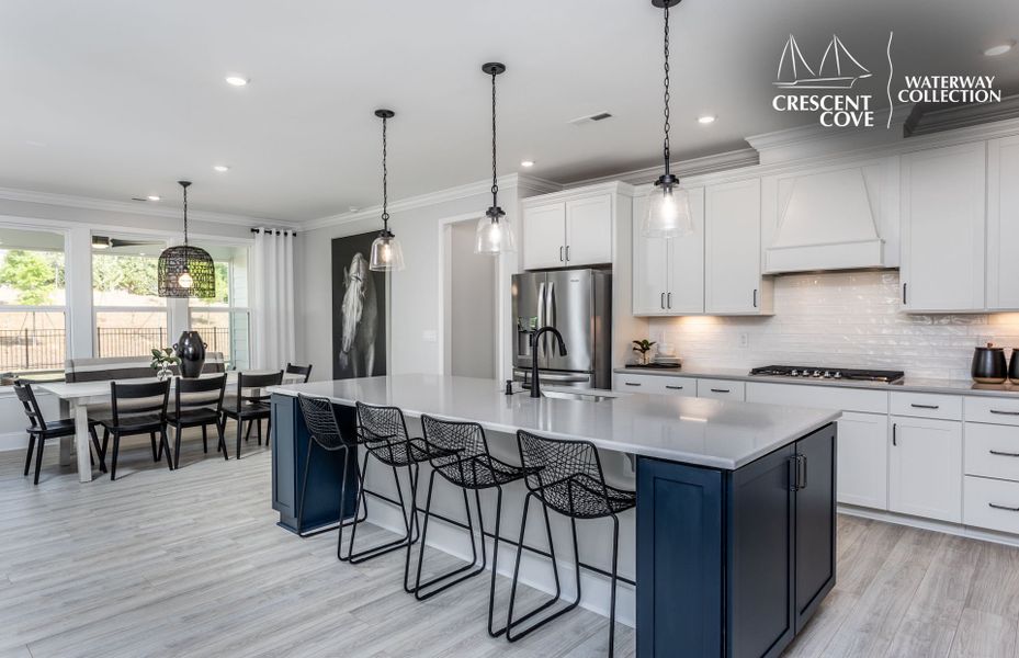 Representative furnished interior of a home built from the Renown - Waterway Collection by Pulte Homes in Crescent Cove, Myrtle Beach (Image 12).