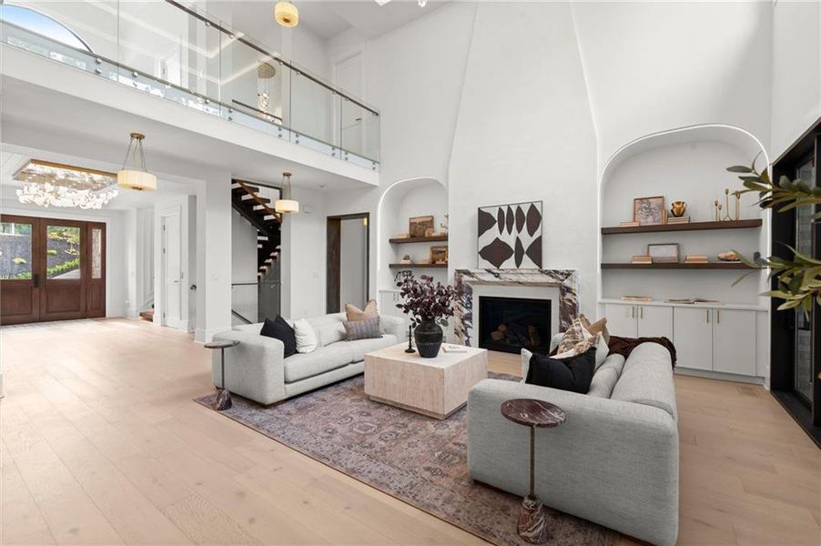Furnished interior view inside a new home in , Alpharetta (Image 67).